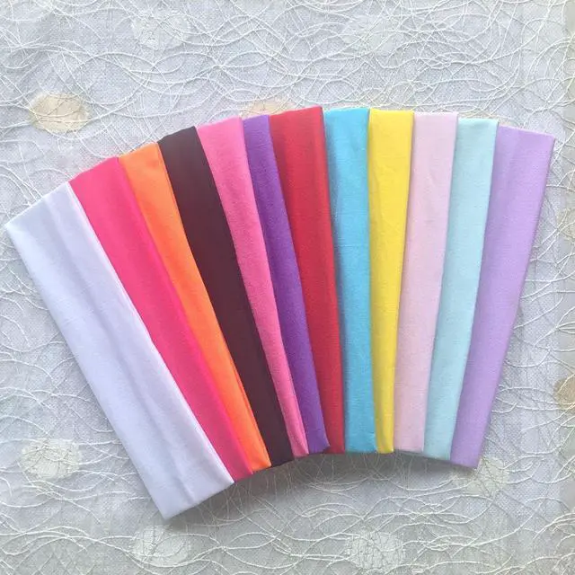 Alt view image 3 of 5 - 12 Packs Soft Stretchy Elastic Headbands - Beauty Head Wraps and Hair Accessories for Women and Girls