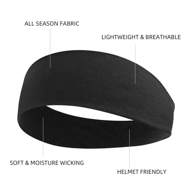 Alt view image 7 of 7 - Multicolor Soft Fabric Headbands for Women - Elastic Non-Slip Head Bands, Fashion School Hair Accessories, 9 Pack