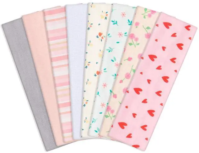 Main image of 8 Pack Pink Cute Headbands for Women Girls Summer Outfit, Non-Slip