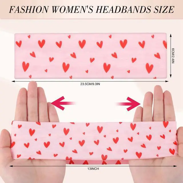 Alt view image 2 of 7 - 8 Pack Pink Cute Headbands for Women Girls Summer Outfit, Non-Slip
