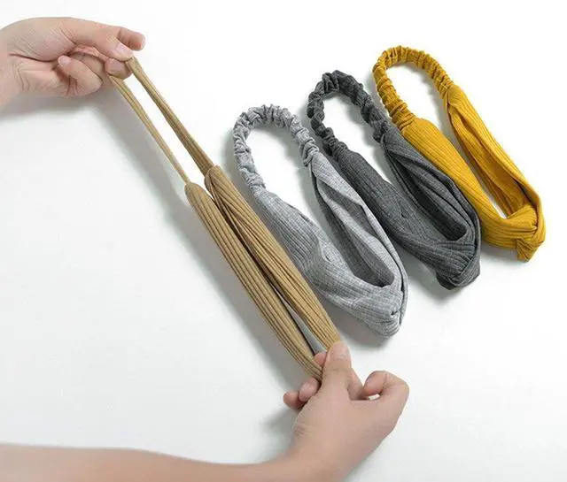 Alt view image 4 of 7 - Women and Little Girl's Stretchy Headbands Teens Cross Hairband for Fashion Shampoo Sports (Girl Head 40-50CM)