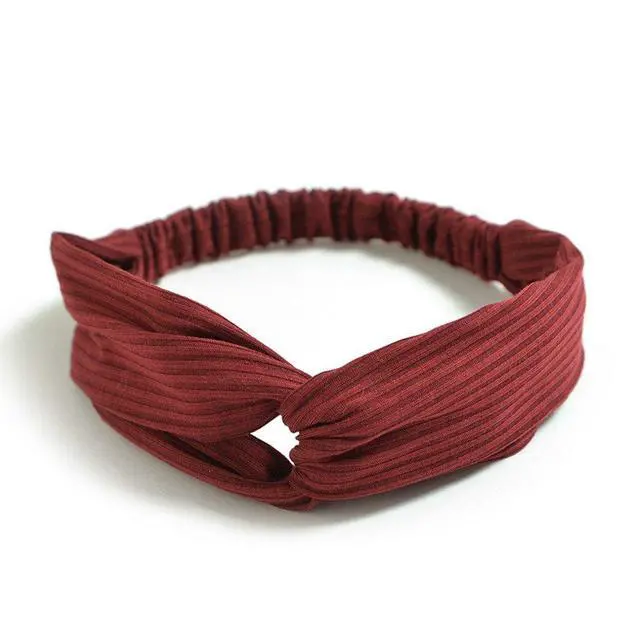 Alt view image 5 of 7 - Women and Little Girl's Stretchy Headbands Teens Cross Hairband for Fashion Shampoo Sports (Girl Head 40-50CM)