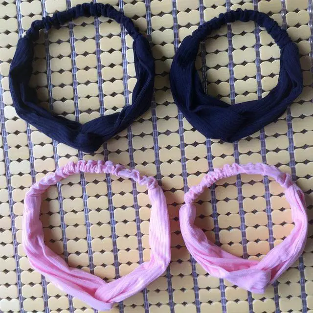 Alt view image 6 of 7 - Women and Little Girl's Stretchy Headbands Teens Cross Hairband for Fashion Shampoo Sports (Girl Head 40-50CM)