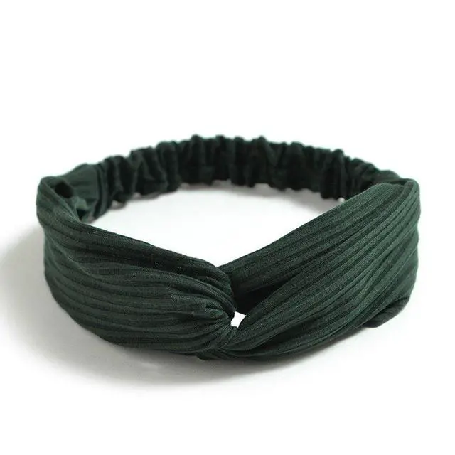 Alt view image 7 of 7 - Women and Little Girl's Stretchy Headbands Teens Cross Hairband for Fashion Shampoo Sports (Girl Head 40-50CM)