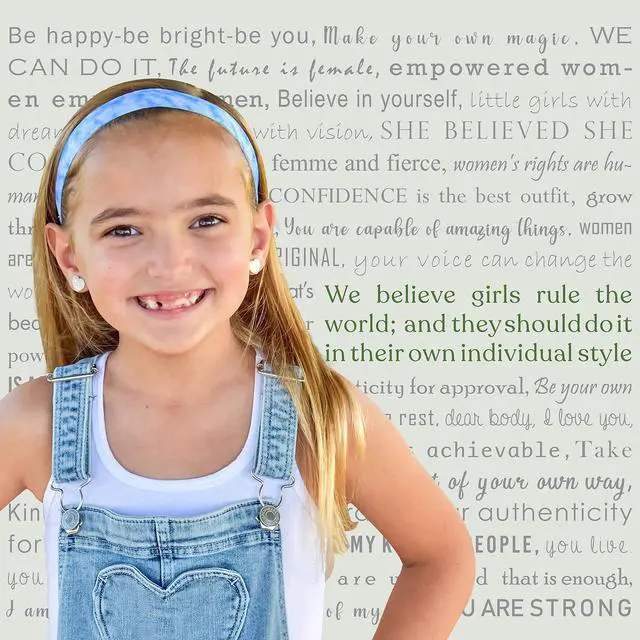 Alt view image 5 of 7 - Headbands for Girls - 6 Adjustable No Slip Head Bands for Kids, Athletic Sport Hair Bands for Women, Stretch Elastic Headband, Fabric Hair Accessories for Children (Tie Dye 2)