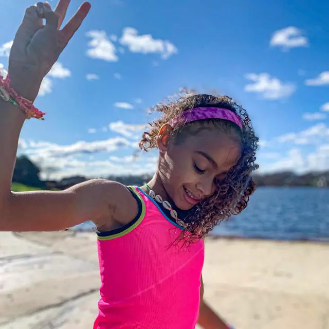 Alt view image 7 of 7 - Headbands for Girls - 6 Adjustable No Slip Head Bands for Kids, Athletic Sport Hair Bands for Women, Stretch Elastic Headband, Fabric Hair Accessories for Children (Tie Dye 2)