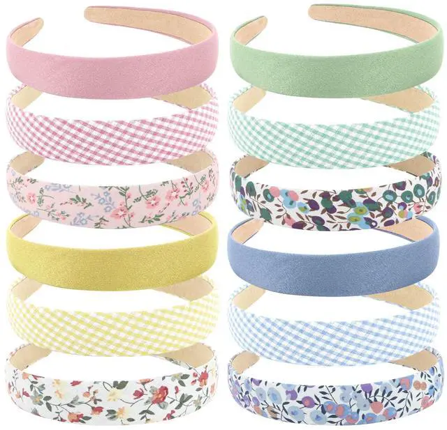 Main image of 12 Pcs Headbands for Women Girls Spring Summer Hair Accessories