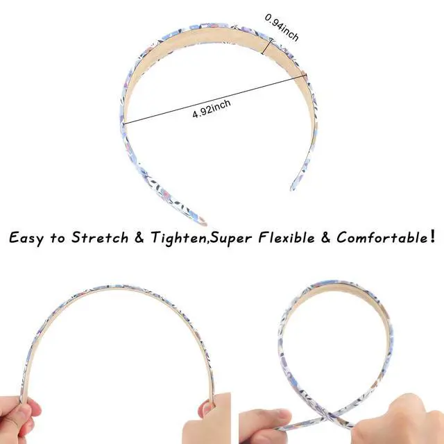 Alt view image 6 of 7 - 12 Pcs Headbands for Women Girls Spring Summer Hair Accessories