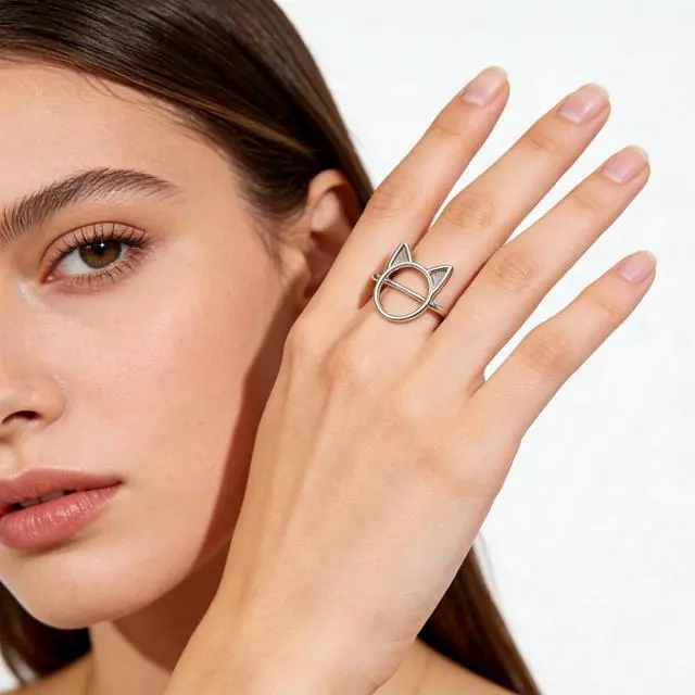 Alt view image 7 of 7 - 7 Pieces Cute Rings for Women Crystal Ring Pretend Play and Dress up Rings Adjustable Ring Jewelry Gift for Women