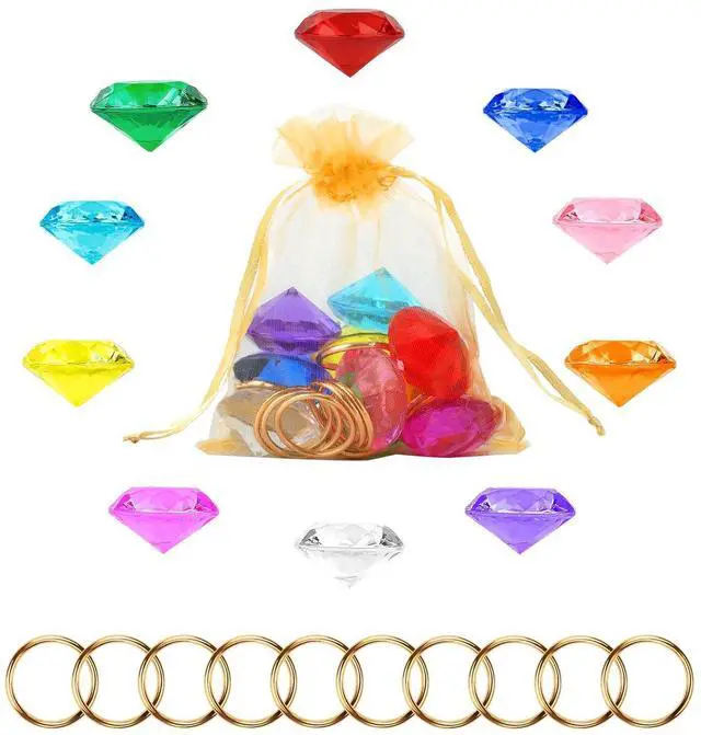 Main image of Chaos Emeralds and Rings Set, Pirate Treasure Hunt Jewels