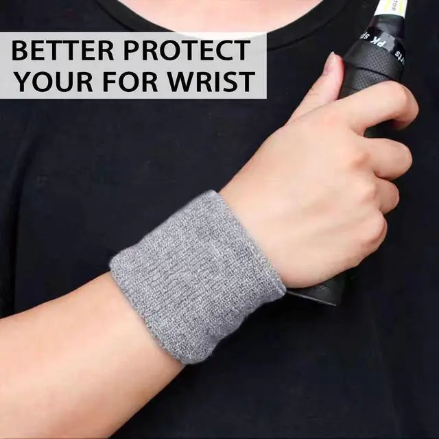 Alt view image 4 of 7 - Wristbands Sweatbands for Men & Women, Breathable Tennis Wrist Bands