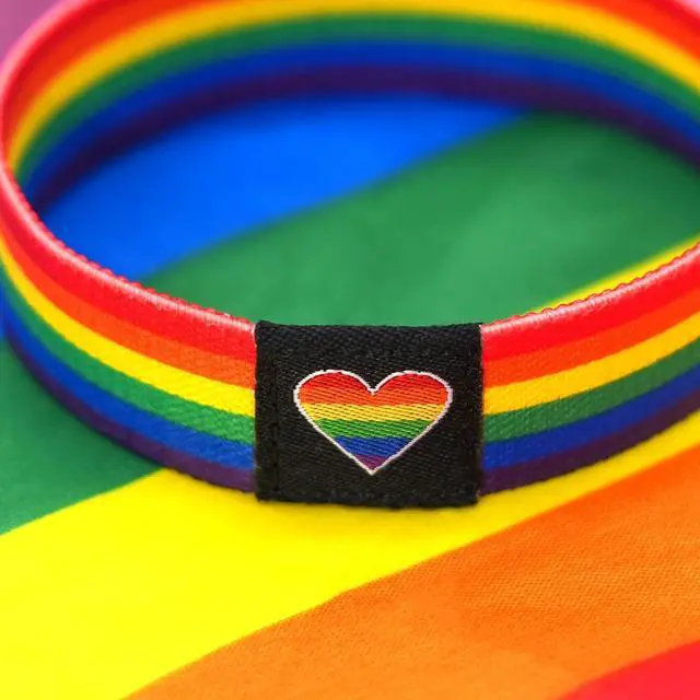 Alt view image 4 of 7 - Rainbow LGBT Pride Bracelet Wristband for Women Men, Stretch Elastic Band, LGBTQ Pride Wrist Bands Bracelets for Pride Month Trans Lesbian Pride Stuff Accessories Outfits Gifts-Black&Rainbow