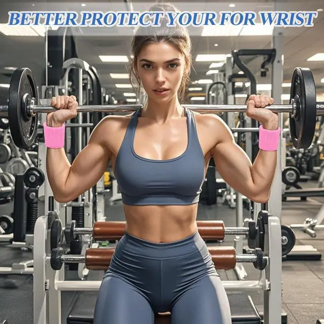 Alt view image 5 of 7 - 6 Pack Sweatbands Sports Wristband Breathable Wrist Band