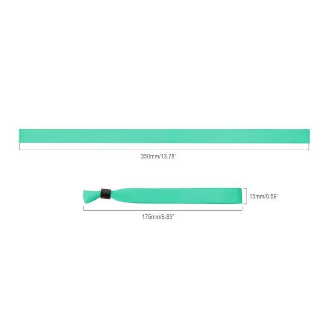 Alt view image 2 of 7 - 100 Pack Wrist Bands|Watergreen Wristbands for Events|Wristbands for Concerts Festival Admission Party|13.78 x 0.59