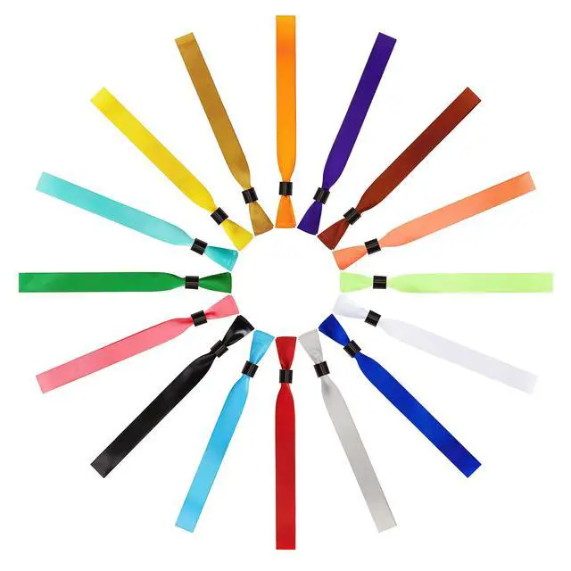 Alt view image 4 of 7 - 100 Pack Wrist Bands|Watergreen Wristbands for Events|Wristbands for Concerts Festival Admission Party|13.78 x 0.59