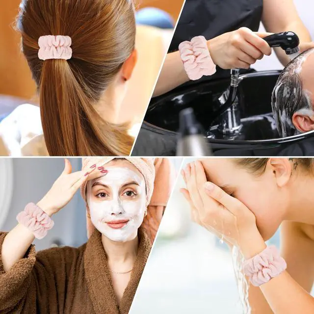 Alt view image 5 of 7 - Wrist Bands for Washing Face, Spa Wristbands for Washing Face, Microfiber Wrist Towels for Washing Face, Face Wash Wristbands, Arm Bands for Washing Face for Woman Children