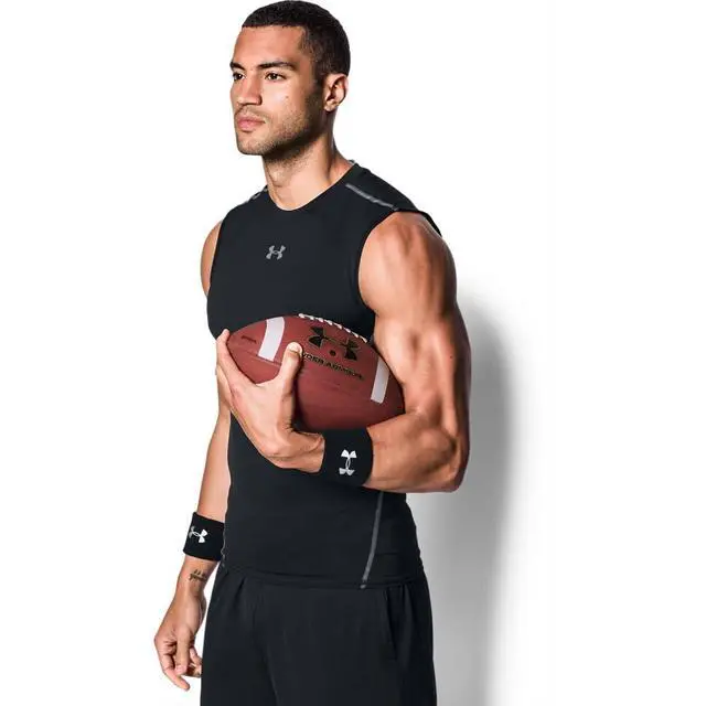 Alt view image 2 of 2 - Men's 3-inch Performance Wristband 2-Pack, Black (001)/White, One Size Fits All