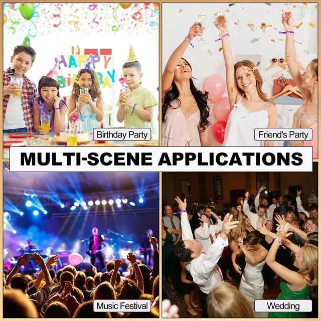 Alt view image 7 of 7 - 100 Pcs Sublimation Cloth Event Wristband Blank, Disposable Wristbands