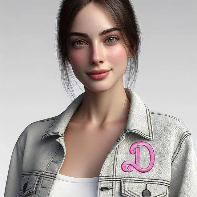 Alt view image 4 of 4 - Pink Cursive Letters Embroidered Iron On Patches Applique Clothes Dress Hat Jeans Sewing Alphabet Letter (Aa-Zz) Applique Accessory (Dd)