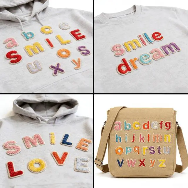 Alt view image 3 of 5 - 52PCS Mini A-Z Letter Iron on Patches, 26 Alphabet Theme Embroidered Applique Patch, Colorful Sew on Embroidery Patches for Clothes Backpack Jean Jacket Hat Bag DIY Sewing Craft Decoration