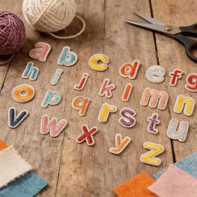 Alt view image 5 of 5 - 52PCS Mini A-Z Letter Iron on Patches, 26 Alphabet Theme Embroidered Applique Patch, Colorful Sew on Embroidery Patches for Clothes Backpack Jean Jacket Hat Bag DIY Sewing Craft Decoration