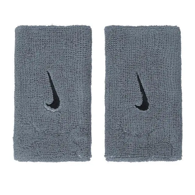 Alt view image 4 of 4 - Unisex Adult Swoosh Classic Doublewide Wristband 2pk