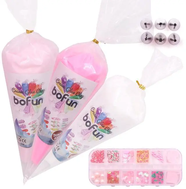 Main image of Decoden Cream Glue Charms Kits, Whipped Cream Glue Clay for Crafts