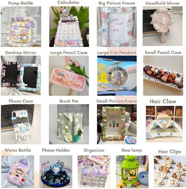 Alt view image 3 of 7 - Decoden Cream Glue Charms Kits, Whipped Cream Glue Clay for Crafts