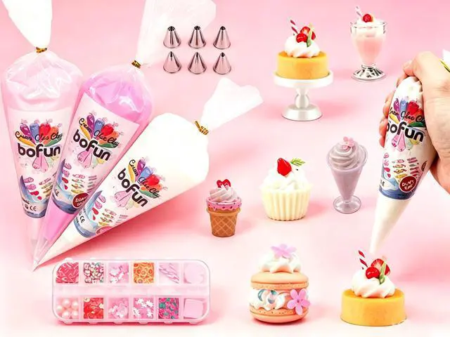 Alt view image 5 of 7 - Decoden Cream Glue Charms Kits, Whipped Cream Glue Clay for Crafts