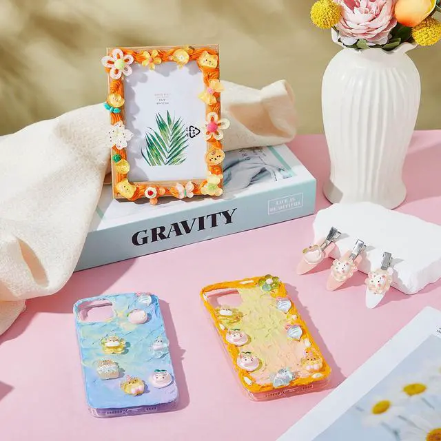 Alt view image 5 of 6 - 12 Pcs Whipped Cream Glue Kit with Piping Tip Decoden Charm,Lovely