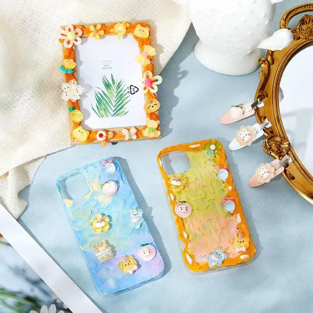 Alt view image 6 of 6 - 12 Pcs Whipped Cream Glue Kit with Piping Tip Decoden Charm,Lovely