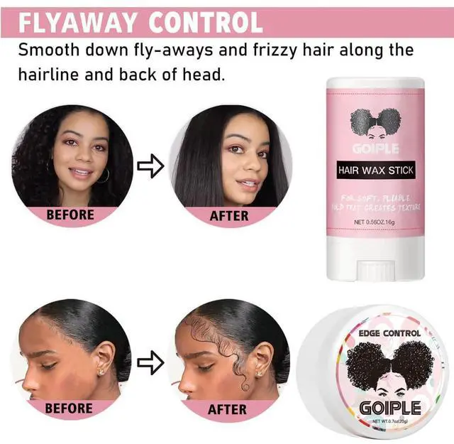 Alt view image 6 of 7 - Lace Front Wig Glue Set - Waterproof With Tools, Hair Wax Stick, Remover, Edge Control Wax, Wig Band, and Dual Brush