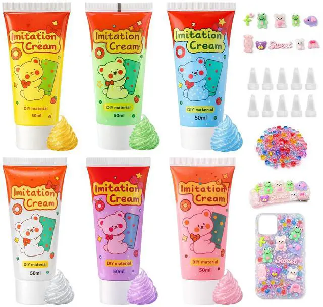 Main image of Decoden Cream Glue for DIY Crafts,Whipped Cream Glue Kit-1.7oz