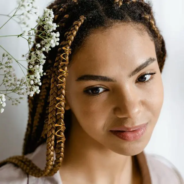 Alt view image 7 of 7 - 4 Pieces 5M Hair Strings for Braids Hair Accessory String, Hair Wrap String Dreadlock Braiding Rope Silver Gold Braiding Hair Deco Styling Hair Braiding String for Hair Braiding Twist Gift Hang Tags
