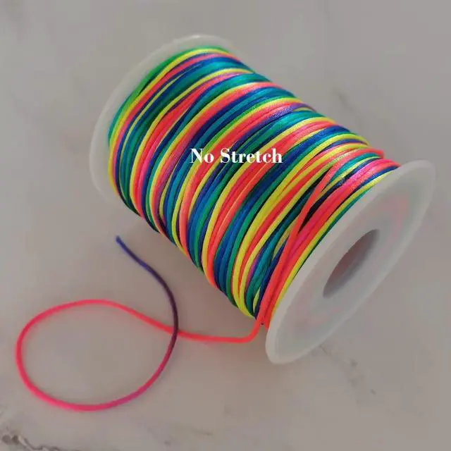 Alt view image 3 of 7 - 1.5mm Nylon String for Hair Braids Locs Twists Satin Bracelet Craft Cord