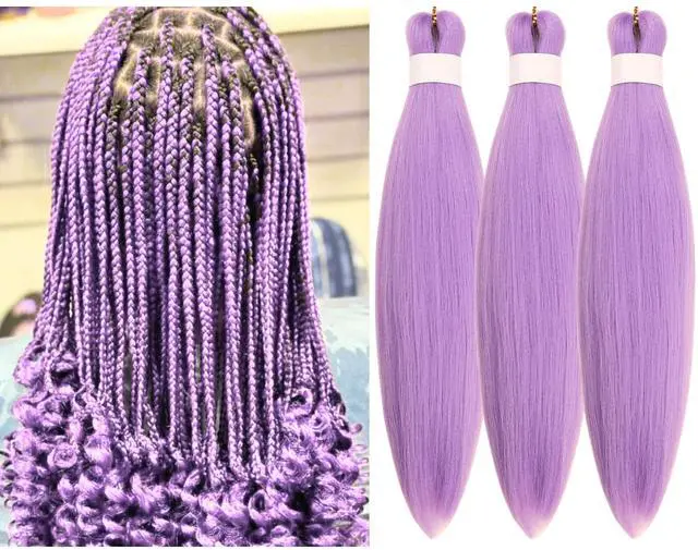 Main image of Lavender Braiding Hair Pre stretched 16 inch