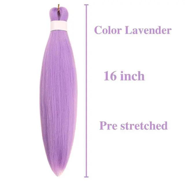 Alt view image 4 of 7 - Lavender Braiding Hair Pre stretched 16 inch