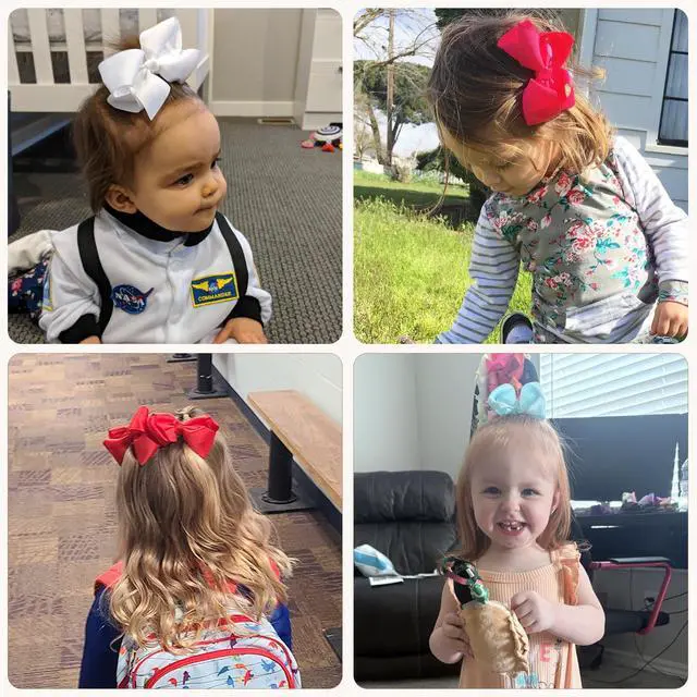 Alt view image 4 of 7 - 40PCS 4.5 Inch Hair Bows for Girls Toddler Hair Accessories in Pairs