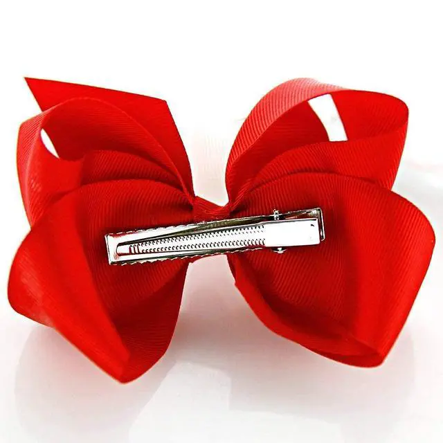 Alt view image 7 of 7 - Hair Bows for Girls, 30 Colors 6 Inch Grosgrain Ribbon Hair Bows Clips Alligator Clips Barrettes Hair Accessories, Back to School, Party, Photography, Christmas, Travel