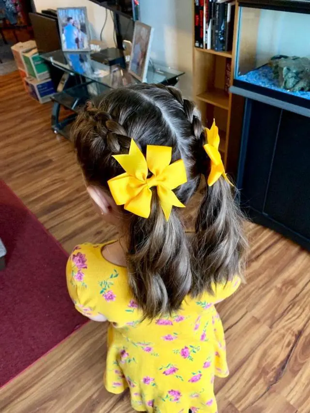 Alt view image 7 of 7 - 40Pcs 3 Inch Boutique Grosgrain Ribbon Pinwheel Hair Bows Alligator Clips For Girls Toddlers Accessories Teens Gifts In Pairs