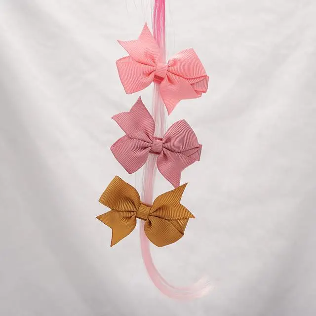 Alt view image 3 of 7 - Hair Clips for Girls - 42PCS Fully Lined Hair Bows Alligator Clips for Toddlers, Infants, Kids, 21 Color Pairs