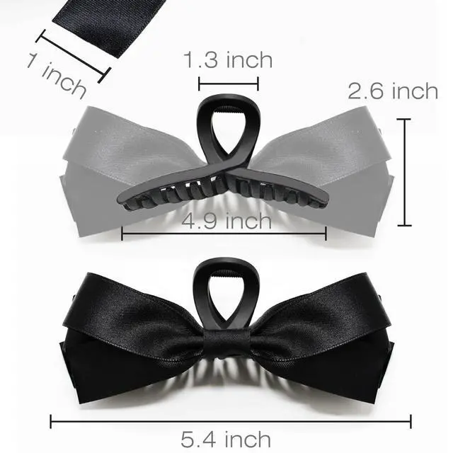 Alt view image 2 of 7 - Bow Claw Clips, Bow Hair Clips Hair Bows, Hair Accessories for Women