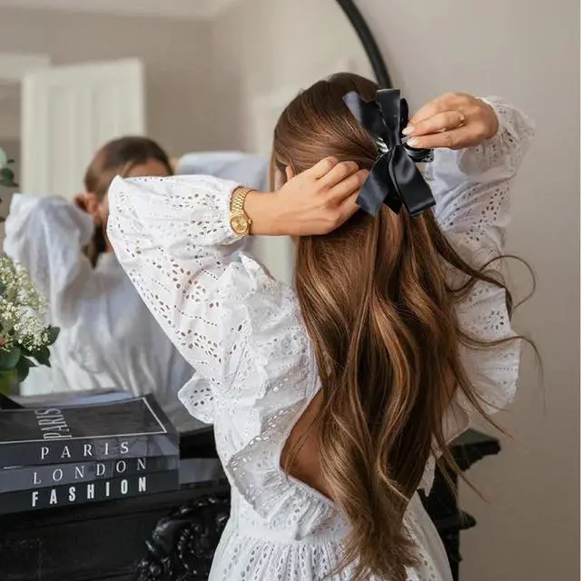 Alt view image 5 of 7 - Bow Claw Clips, Bow Hair Clips Hair Bows, Hair Accessories for Women