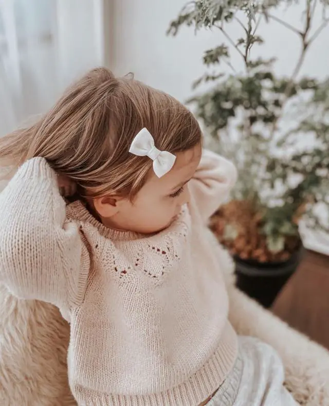 Alt view image 6 of 7 - Baby Girls Hair Bow Clips, 20Pcs Toddler Fully Lined Hair Pins