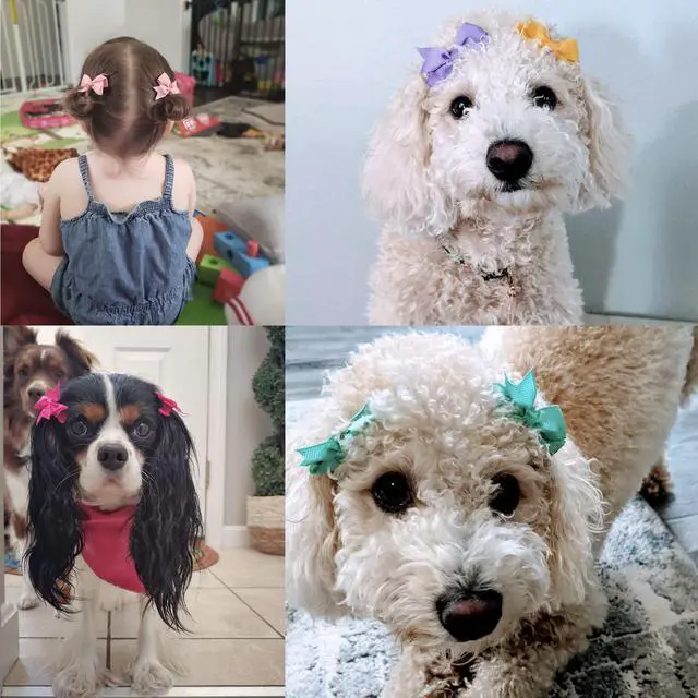 Alt view image 6 of 7 - Baby Hair Clips 50Pcs 2" Baby Hair Bows Fully Covered Barrette Clips