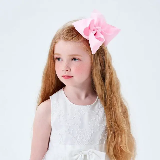 Alt view image 5 of 7 - 20PCS Big 6 Inch Hair Bows for Girls Grosgrain Ribbon Toddler Hair Accessories with Alligator Clips for Toddlers Baby Girls Kids Teens