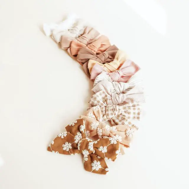 Alt view image 2 of 7 - 24 Pack Baby Hair Bows for Girls, Toddler Hair Clips in Paris