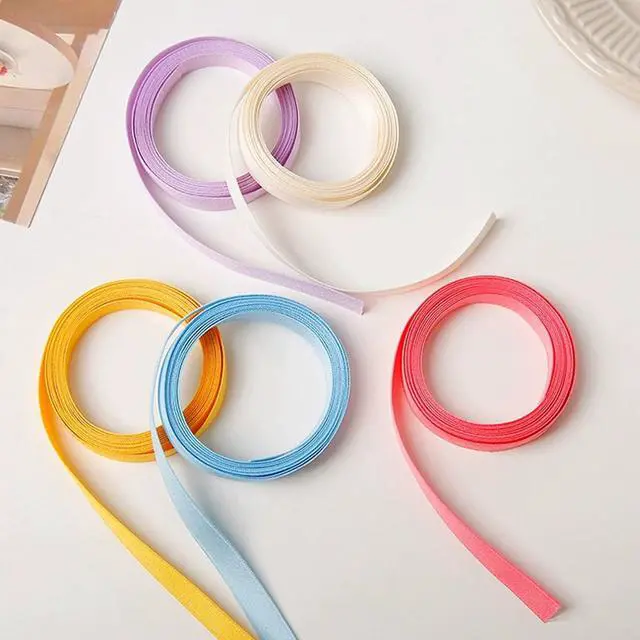 Alt view image 4 of 6 - 6 Pack Hair Braids Ribbon Colorful Rainbow Hair Wrap String Hair Tie Rope Band Ribbon Tails Tassels for Hair Bows Ponytail Plaits Women Girls Braiding Hair Mini Bowknot Ribbon Barrettes