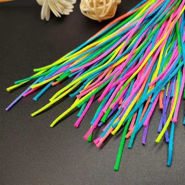 Alt view image 5 of 7 - 30Pcs MultiColorful Hair Wrap String For Braids, Multi Rainbow Braiding Hair Tie, Hair Accessories for Women Girls, Gradient Color Hair Rope Band, Hair Styling Accessories
