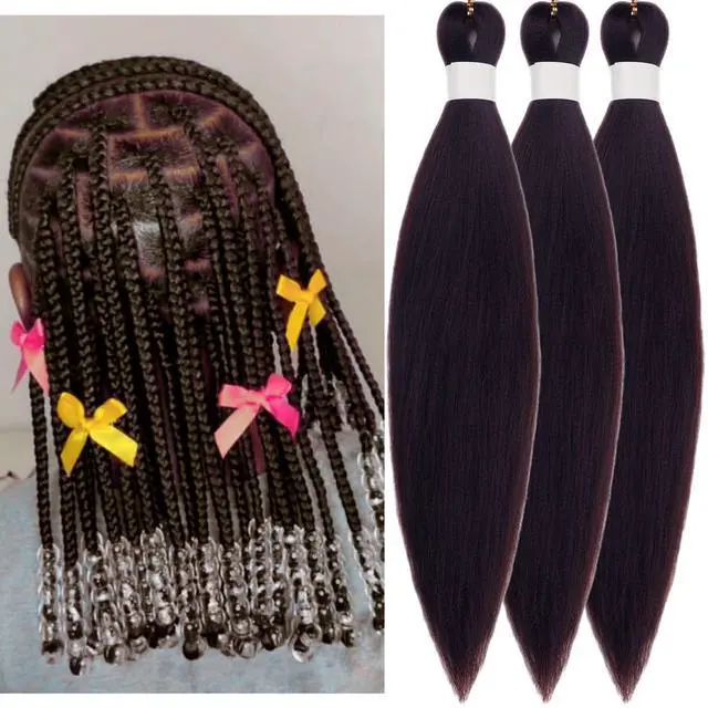 Main image of Kids Braiding Hair Pre stretched 16 inches Color 2 Braiding Hair for Kids